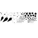 Stickers De Constellations Pour Décorer Vos Murs Créativement - Noir / 123cm x 42cm