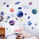 stickers de planetes colorees pour une chambre galactique denfants 387 1