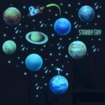 stickers decoratifs representant planetes pour une decoration spatiale 283 1