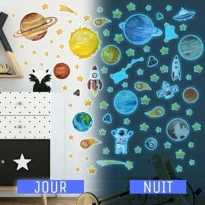 stickers decoratifs sur le theme de lespace pour chambre denfants 970 1