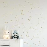 stickers muraux constellations pour decorer votre chambre or 375 1