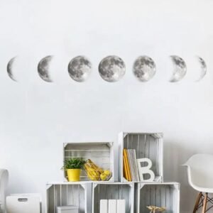 stickers muraux phases de la lune et lampe decorative 373 1