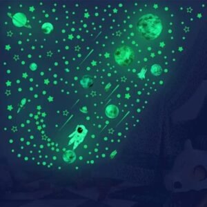 stickers muraux phosphorescents etoiles et planetes 430 1