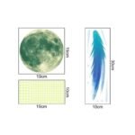 stickers muraux phosphorescents pleine lune et etoiles filantes 919 1