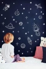 stickers muraux pour une chambre denfants pleine de reves blanc 76cm x 50cm 169 1