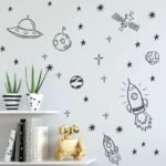 stickers muraux pour une chambre denfants pleine de reves noir 76cm x 50cm 589 1