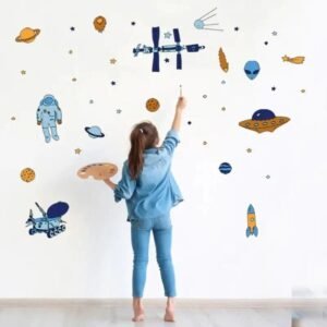 stickers muraux station spatiale pour la chambre denfant 353 1