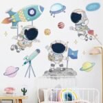 stickers personnalisables pour une chambre enfant sur le theme du cosmos 149 1