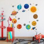 stickers planetes pour chambre a coucher inspiree du systeme solaire 194 1
