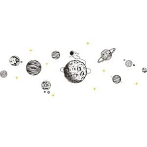 Stickers Voyage Interplanétaire Pour Une Décoration Spatiale