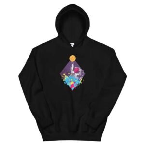 sweat dastronaute colore au style spatial abstrait noir s 160 1