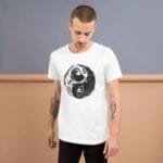 T-shirt Astronaute Alien Yin Yang: équilibre Cosmique Unique