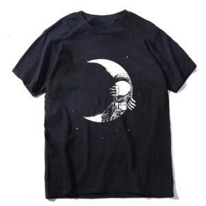 t shirt astronaute demi lune pour passionnes dastronomie s 817 1
