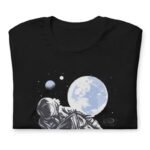 T-shirt Astronaute En Coton Peigné Filé à L’anneau Pour Motards