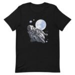 T-shirt Astronaute En Coton Peigné Filé à L’anneau Pour Motards - Xs