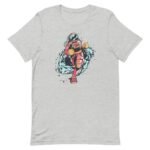 t shirt astronaute en coton peigne pour coureurs passionnes gris chine s 486 1