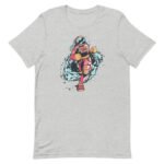 T-shirt Astronaute En Coton Peigné Pour Coureurs Passionnés - Gris Chiné / s