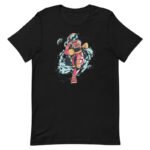 T-shirt Astronaute En Coton Peigné Pour Coureurs Passionnés - Noir / Xs