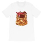 T-shirt Astronaute Gangsta: Affichez Votre Audace Cosmique! - Blanc / Xs