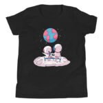 T-shirt Astronautes Sur La Lune Pour Les Jeunes Passionnés D’espace - s