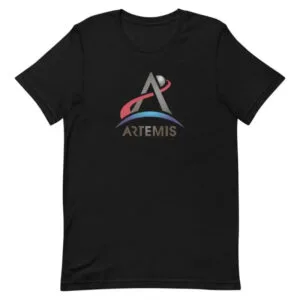 T-shirt En Coton Peigné Avec Logo Du Programme Artemis - Noir / Xs