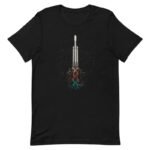 t shirt en coton peigne file a lanneau vision interplanetaire de musk noir xs 467 1