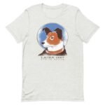 t shirt en coton peigne laika hommage a la pionniere de lespace gris pinchard s 836 1