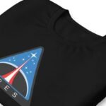 t shirt en coton peigne logo du programme ares astronautique noir l 363 1