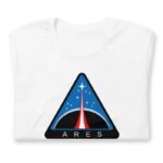 t shirt en coton peigne logo du programme ares astronautique noir m 587 1
