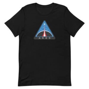t shirt en coton peigne logo du programme ares astronautique noir xs 759 1