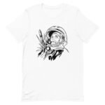 t shirt en coton peigne youri gagarine hommage a lespace blanc xs 488 1