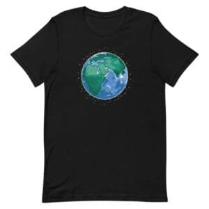 T-shirt Engagé Pour Préserver Notre Belle Planète Terre - Noir / Xs