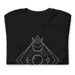 T-shirt Illustré Des Phases De La Lune En Style Minimaliste