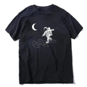 T-shirt Jeu D’astronaute En Coton 100% Confortable Et Unisexe 1 T-shirt Jeu D’astronaute En Coton 100% Confortable Et Unisexe - s