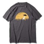 T-shirt Ovni à L’horizon: Célébrez Le Contact Avec Style - Gris / s