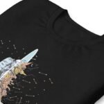 t shirt unisexe en coton peigne astronaute et portail stellaire 656 1