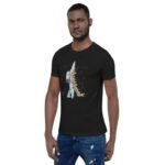t shirt unisexe en coton peigne astronaute et portail stellaire 682 1