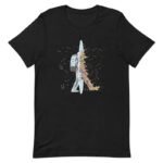 t shirt unisexe en coton peigne astronaute et portail stellaire xs 862 1