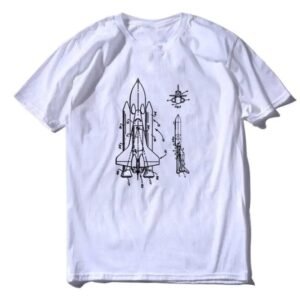 t shirt unisexe navette spatiale hommage au programme spatial americain blanc xxl 376 1