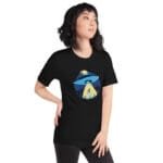 T-shirt Vaisseau Alien En Coton Peigné Pour Les Passionnés D’ufologie