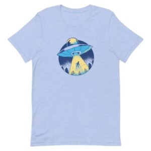 t shirt vaisseau alien en coton peigne pour les passionnes dufologie bleu chine s 293 1