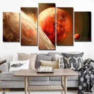 tableau des planetes de feu decouvrez linconnu petit avec cadre 590 1