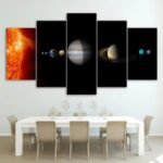 tableau du systeme solaire admirez nos planetes voisines petit avec cadre 629 1