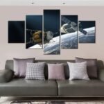 tableau du vaisseau orion et module lunaire altair petit 798 1