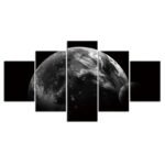 tableau dune planete en orbite dans limmensite spatiale 340 1