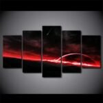 tableau espace planete rouge a lhorizon 660 1