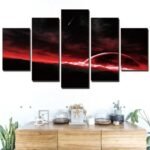 tableau espace planete rouge a lhorizon petit 251 1