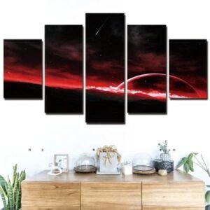 tableau espace planete rouge a lhorizon petit 251 1