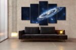 tableau galaxie solitaire une vue spectaculaire de lunivers petit avec cadre 774 1