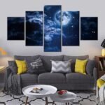 tableau lunaire eclat magique de la nuit petit avec cadre 826 1